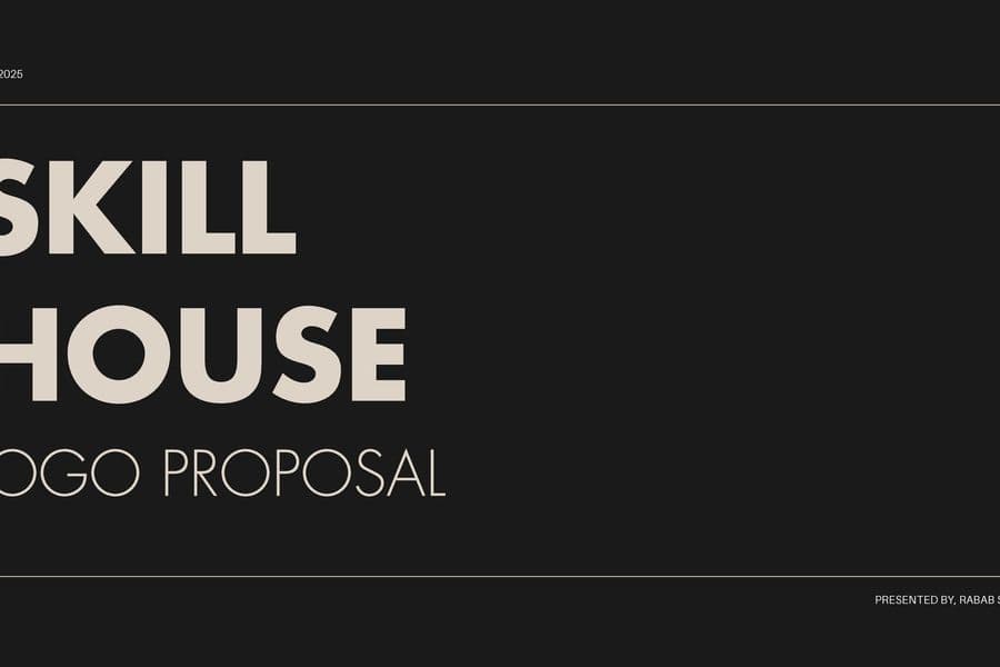 Skill House Logo Proposal — Cover